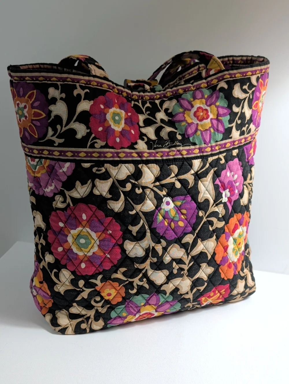 Vera Bradley Quilted Tote Bag Retired Print
